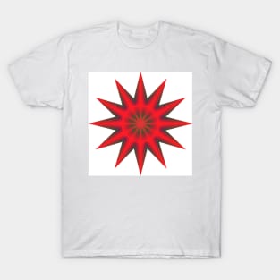 red-green starburst T-Shirt